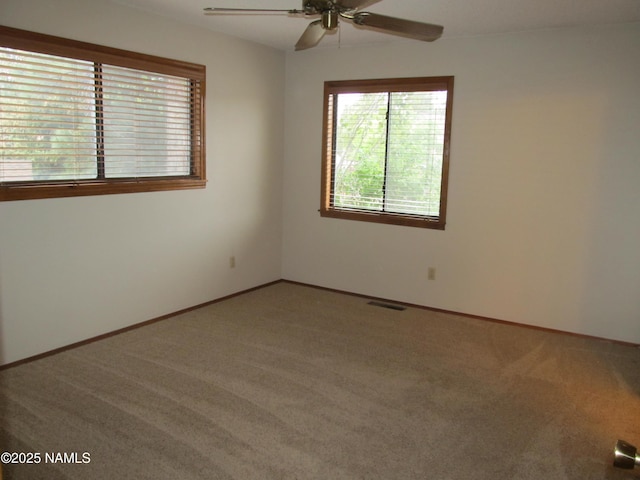 2422 N Whispering Pines Way, Flagstaff, AZ 86004 - carpeted spare room with ceiling fan and baseboards