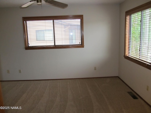 2422 N Whispering Pines Way, Flagstaff, AZ 86004 - carpeted empty room with ceiling fan and baseboards