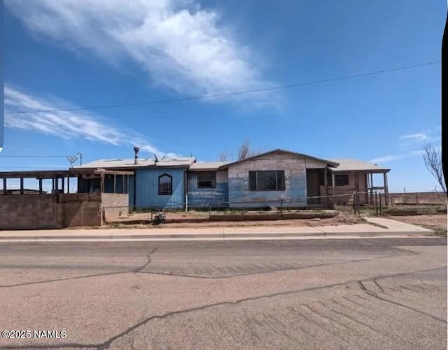 view of ranch-style home