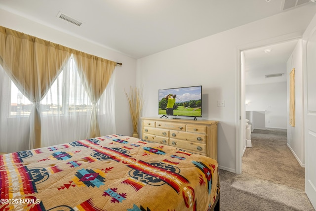 bedroom featuring carpet flooring