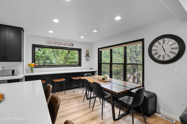706 N Hulet Ln, Flagstaff, AZ 86004 - dining area with recessed lighting and light wood-style flooring
