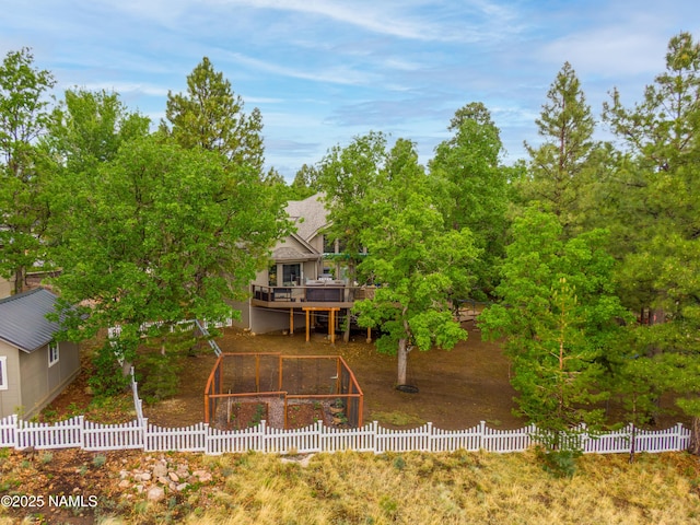 706 N Hulet Ln, Flagstaff, AZ 86004 - back of house featuring a deck