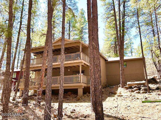 39 E Oak Dr, Munds Park, AZ 86017 - back of house with a balcony