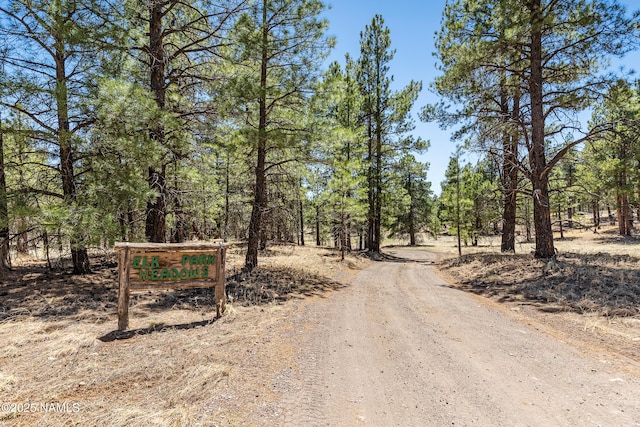 5552 White Tail Ln, Flagstaff, AZ 86005 - view of road featuring a wooded view