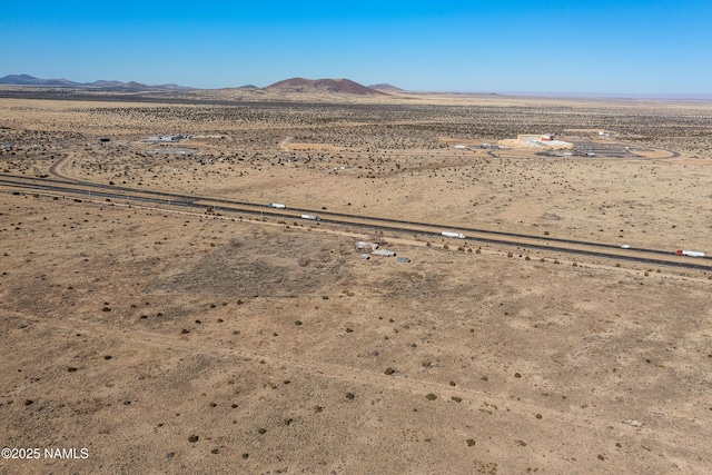 view of mountain feature with a desert view