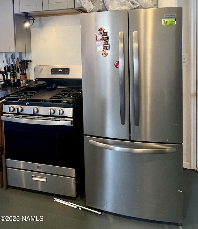 kitchen featuring appliances with stainless steel finishes