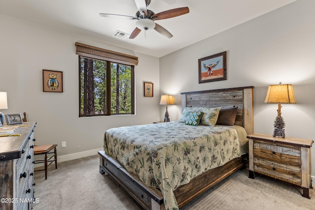 3480 W Lead Rope, Flagstaff, AZ 86005 - bedroom with carpet floors, baseboards, and ceiling fan