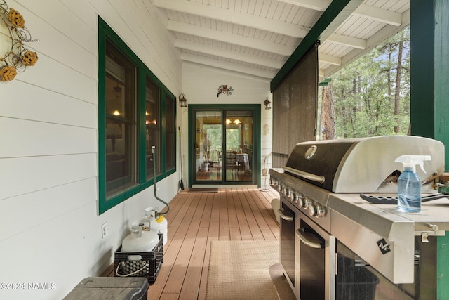 exterior space with grilling area