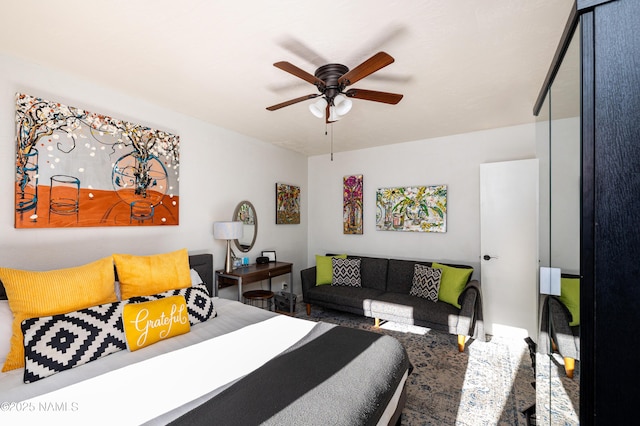 1125 Trails End Dr, Sedona, AZ 86336 - bedroom featuring ceiling fan