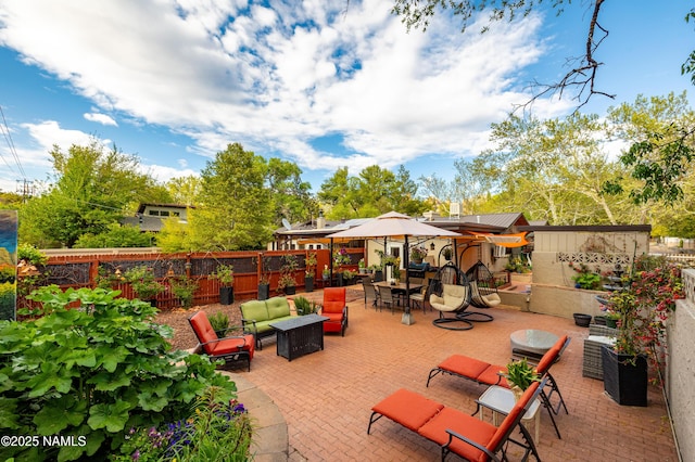 1125 Trails End Dr, Sedona, AZ 86336 - view of patio / terrace featuring an outdoor living space
