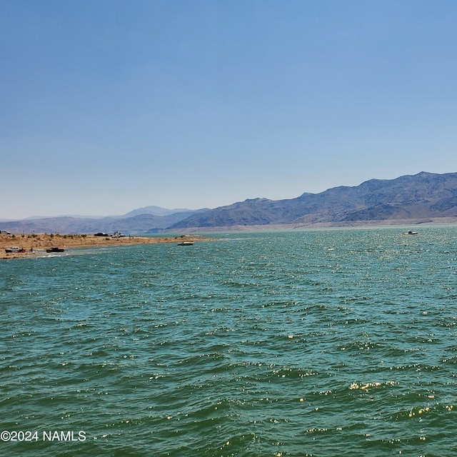 property view of water with a mountain view