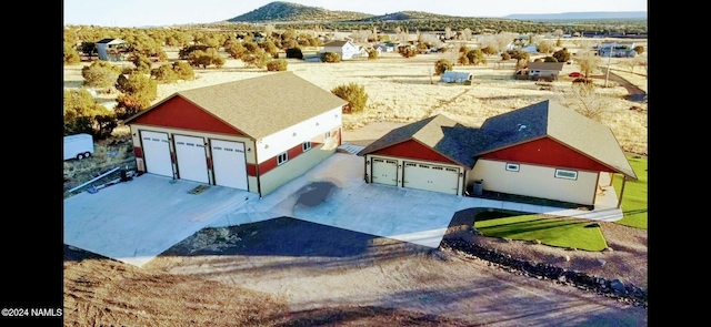 aerial view featuring a mountain view