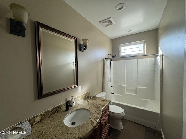 5197 Wade Ln, Flagstaff, AZ 86004 - full bathroom with toilet, bathtub / shower combination, and vanity