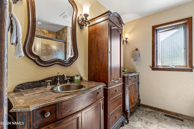 bathroom featuring vanity