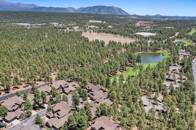 4759 W Quick Draw, Flagstaff, AZ 86005 - aerial view of property's location with a water and mountain view and nearby suburban area