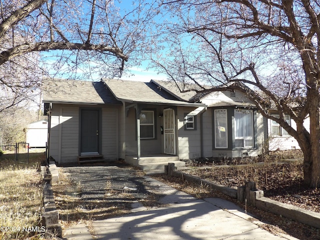 view of bungalow