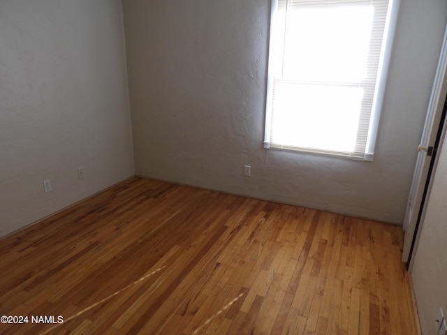 empty room featuring light hardwood / wood-style flooring