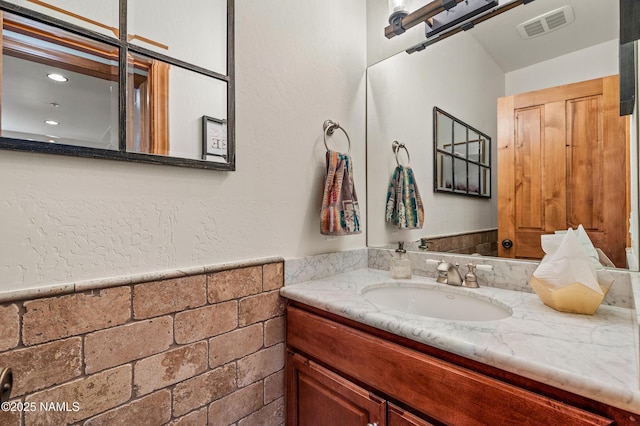 bathroom featuring vanity