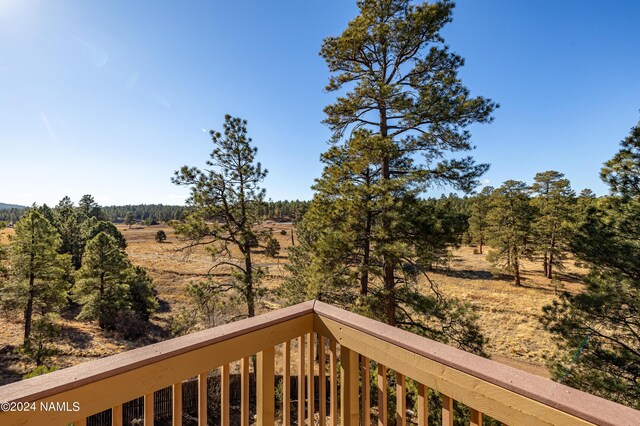 balcony with a rural view