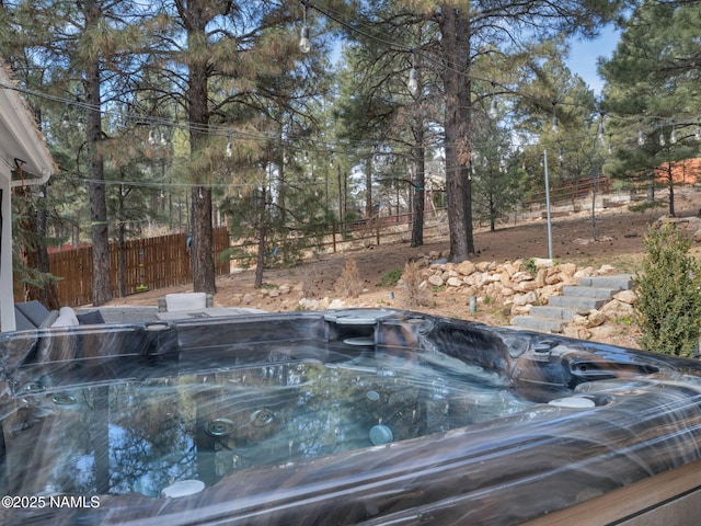 6136 E Abineau Canyon Dr, Flagstaff, AZ 86004 - exterior view of a hot tub