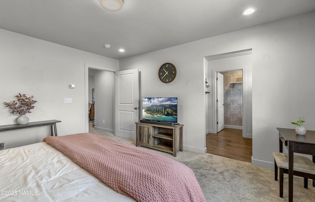 12296 Curtis Ct, Bellemont, AZ 86015 - carpeted bedroom featuring recessed lighting