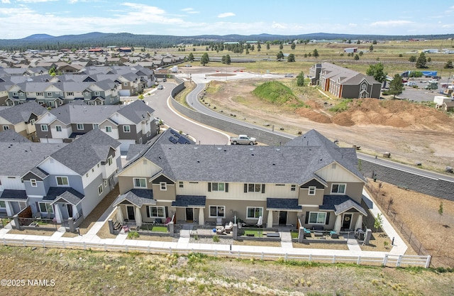 12296 Curtis Ct, Bellemont, AZ 86015 - aerial perspective of suburban area featuring mountains