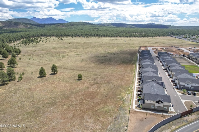 12296 Curtis Ct, Bellemont, AZ 86015 - aerial perspective of suburban area with a mountain backdrop