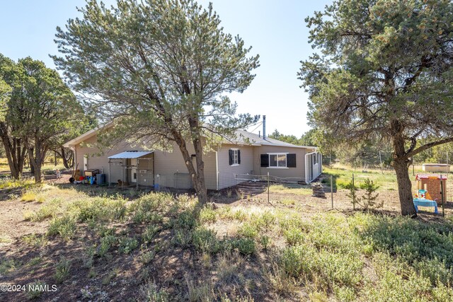 view of rear view of property