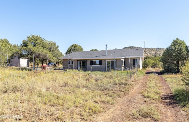 view of rear view of property