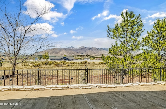 11267 N Lilac Ln, Flagstaff, AZ 86004 - view of patio / terrace with a mountain view