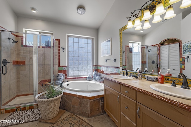11267 N Lilac Ln, Flagstaff, AZ 86004 - bathroom with plenty of natural light, a stall shower, and a bath