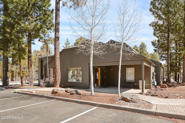 view of front of property with uncovered parking