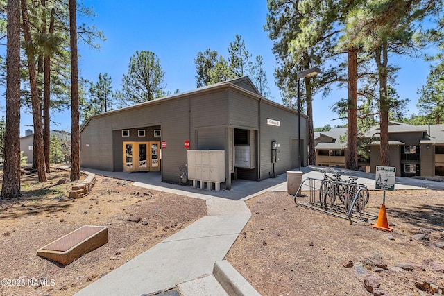 view of front of home featuring french doors
