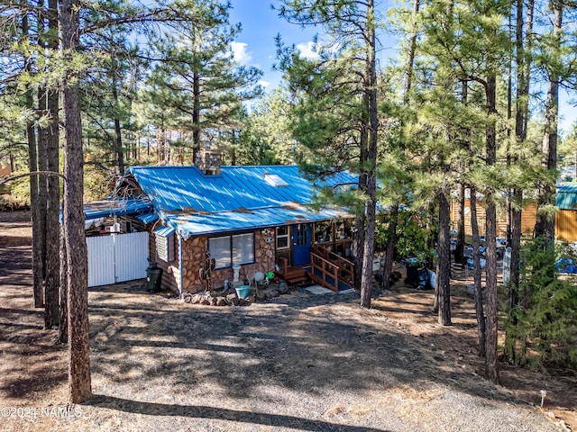 view of front of home