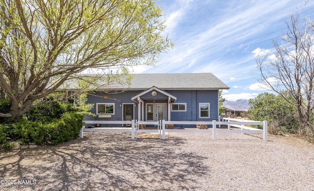 8841 E Rolling Thunder Dr, Flagstaff, AZ 86004 - view of front of property featuring fence and a shingled roof