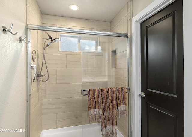 bathroom with walk in shower