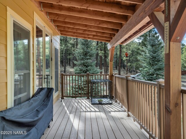 284 E Foothill Trl, Williams, AZ 86046 - view of wooden deck