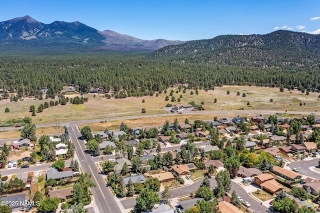 3425 W Mountain Dr, Flagstaff, AZ 86001 - aerial view of residential area with a mountain backdrop
