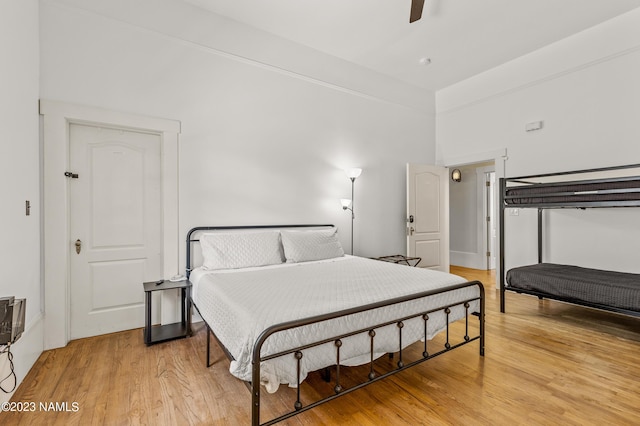 3380 E Lockett Rd, Flagstaff, AZ 86004 - bedroom featuring light wood-type flooring and ceiling fan