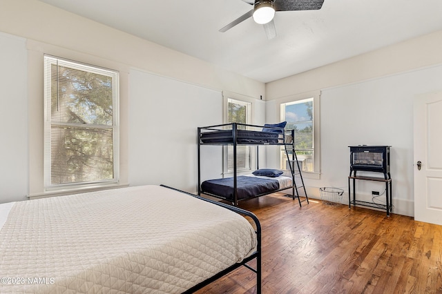 3380 E Lockett Rd, Flagstaff, AZ 86004 - bedroom featuring wood finished floors and ceiling fan