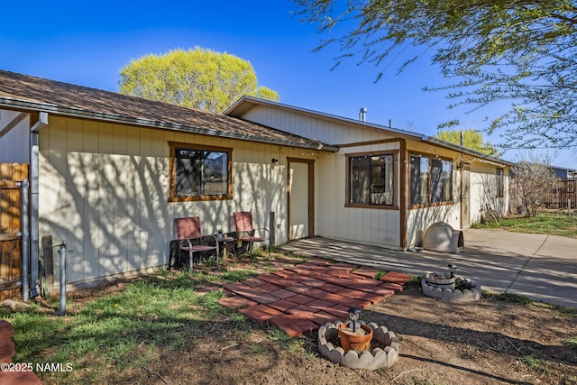 11280 N Zady Ln, Flagstaff, AZ 86004 - rear view of house with fence and a patio area