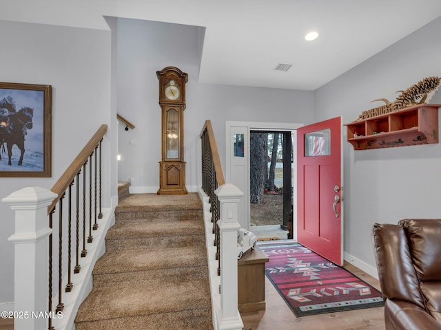 867 Onieda, Flagstaff, AZ 86005 - entrance foyer with stairway and baseboards