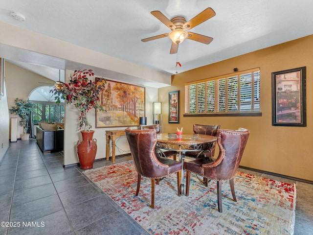 3114 N Connor St, Flagstaff, AZ 86004 - dining space featuring ceiling fan and healthy amount of natural light