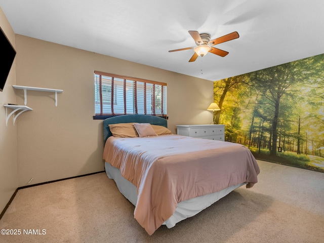 3114 N Connor St, Flagstaff, AZ 86004 - carpeted bedroom featuring baseboards and a ceiling fan