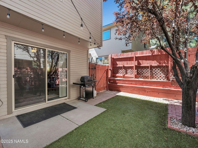 3114 N Connor St, Flagstaff, AZ 86004 - view of yard featuring a patio and a gate