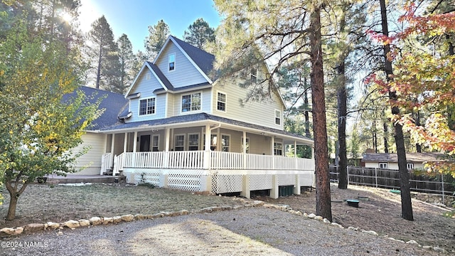 farmhouse inspired home featuring a porch