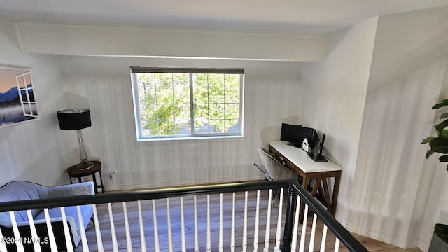 bedroom featuring hardwood / wood-style floors