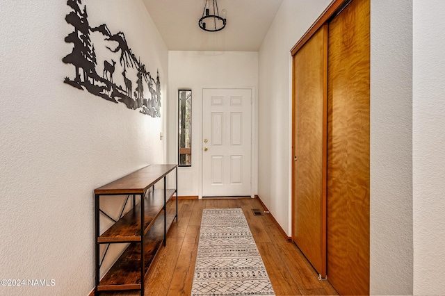 335 Sandia Cir, Munds Park, AZ 86017 - doorway featuring hardwood / wood-style flooring