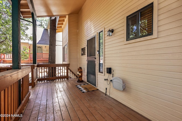 335 Sandia Cir, Munds Park, AZ 86017 - view of wooden deck