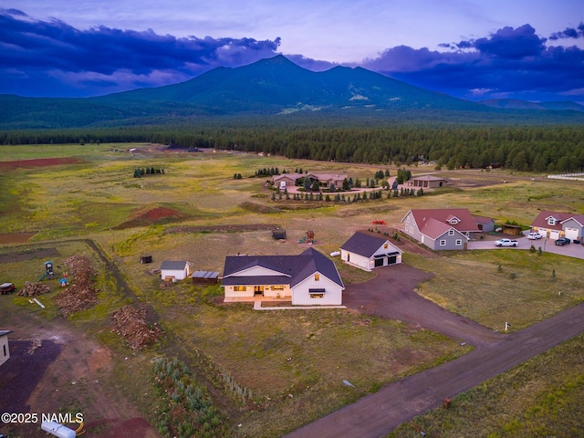 6552 Kelsey Springs Way, Flagstaff, AZ 86001 - view from above of property with a mountainous background and a forest